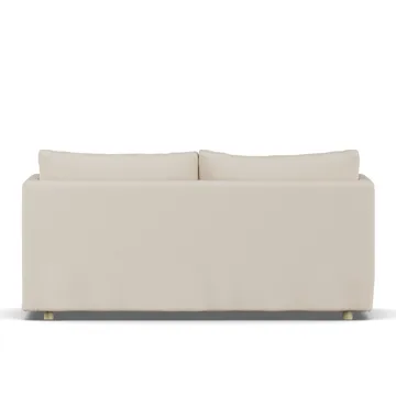 Linnevik sofa - Same Beige 6670-hvidolieret eg, 2-pers., med skørt - 1898
