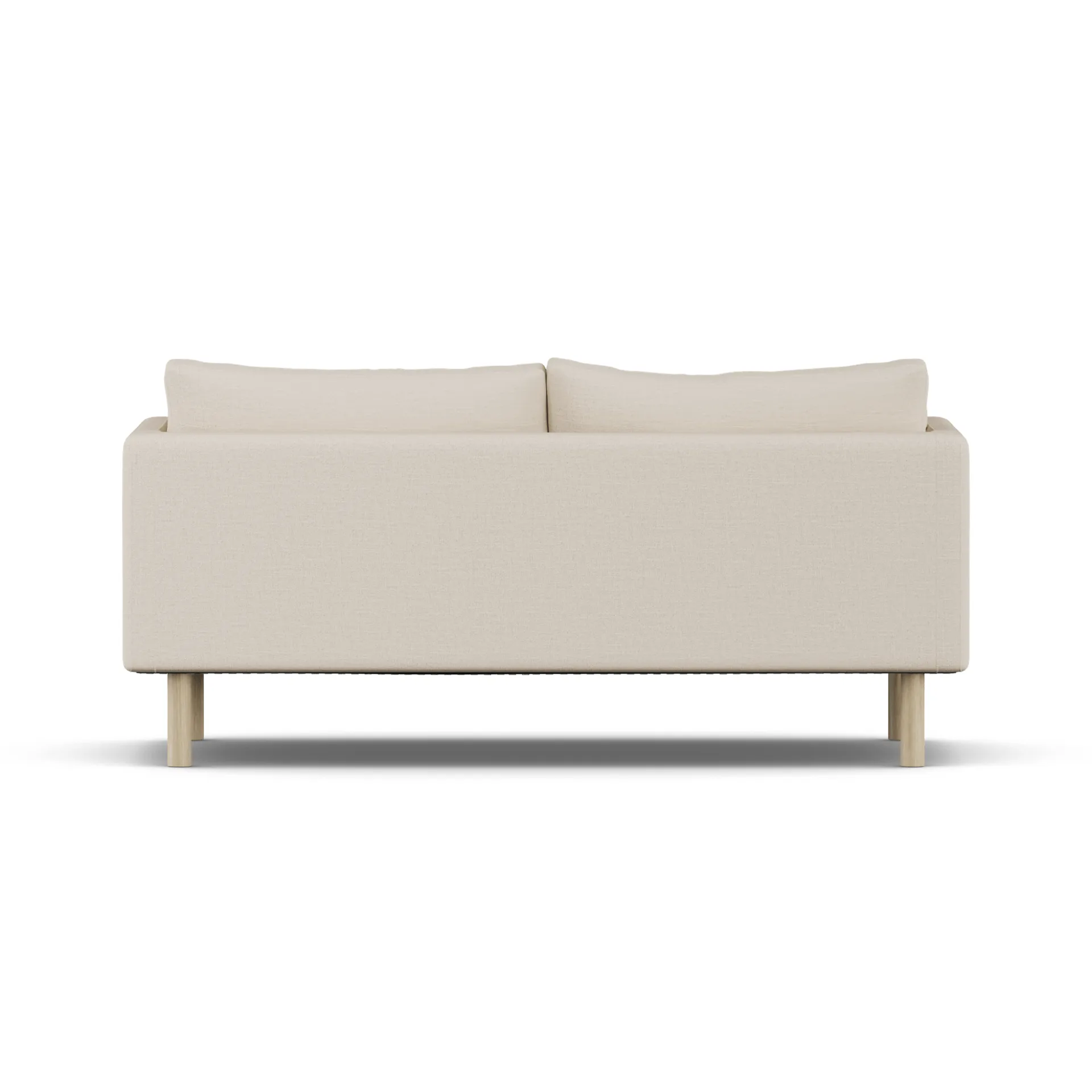 Linnevik sofa, Same Beige 6670-hvidolieret eg, 2-pers., uden skørt 1898