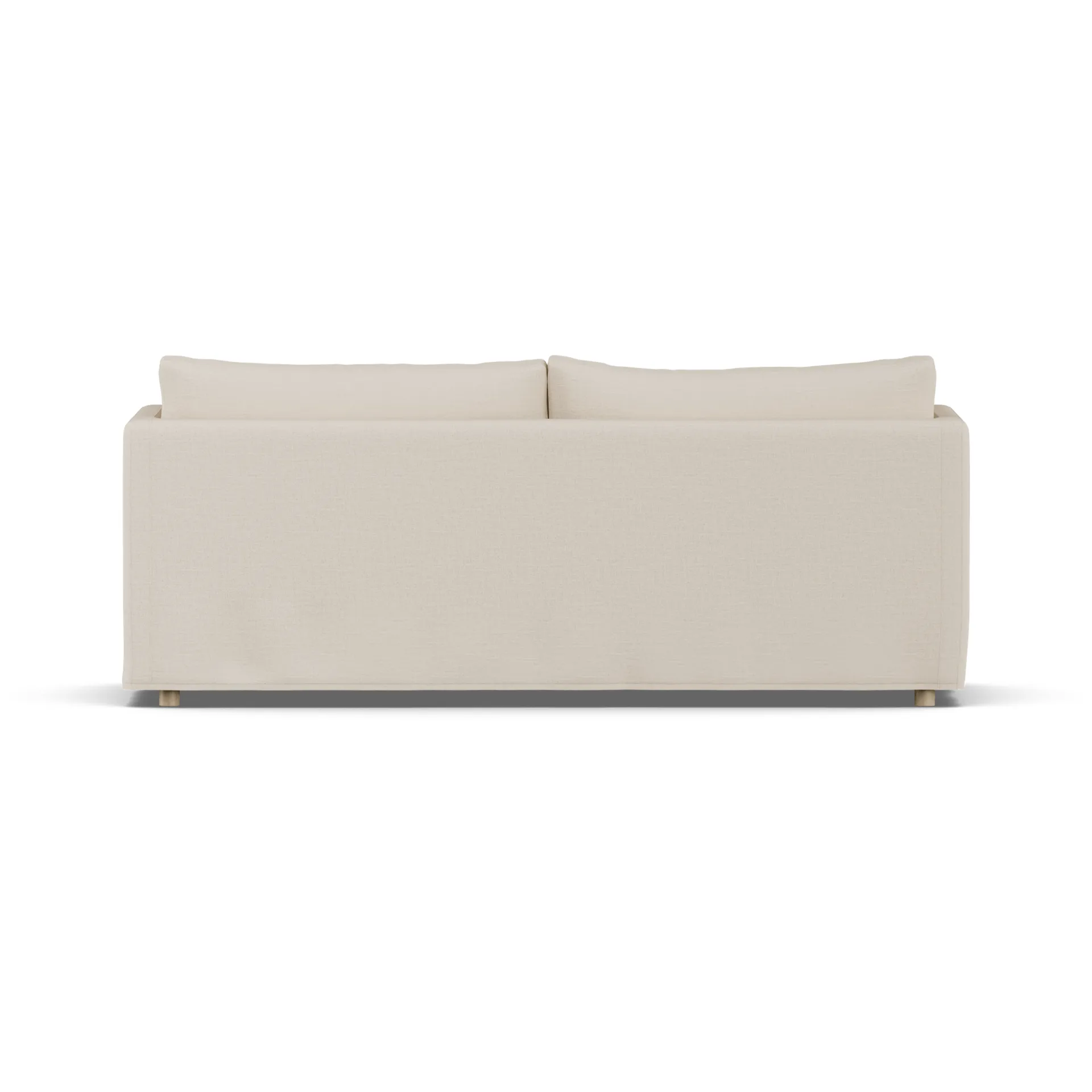 Linnevik sofa, Same Beige 6670-hvidolieret eg, 3-pers., med skørt 1898
