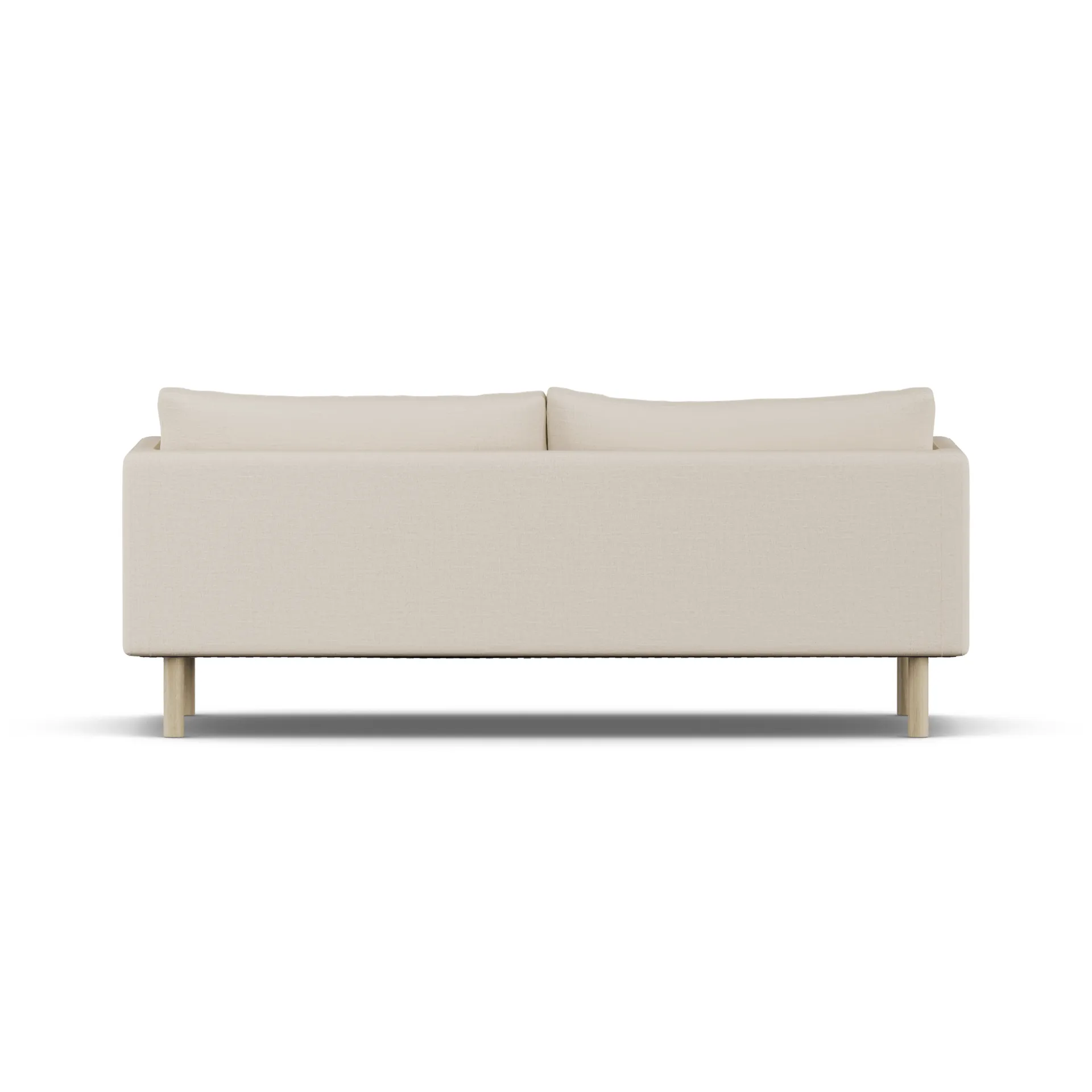 Linnevik sofa, Same Beige 6670-hvidolieret eg, 3-pers., uden skørt 1898