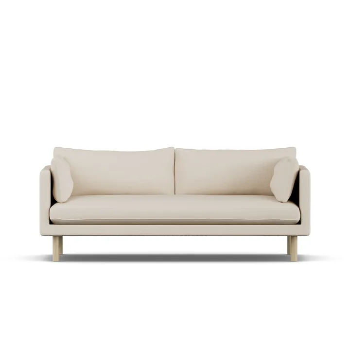 Linnevik sofa - Same Beige 6670-hvidolieret eg, 3-pers. - 1898
