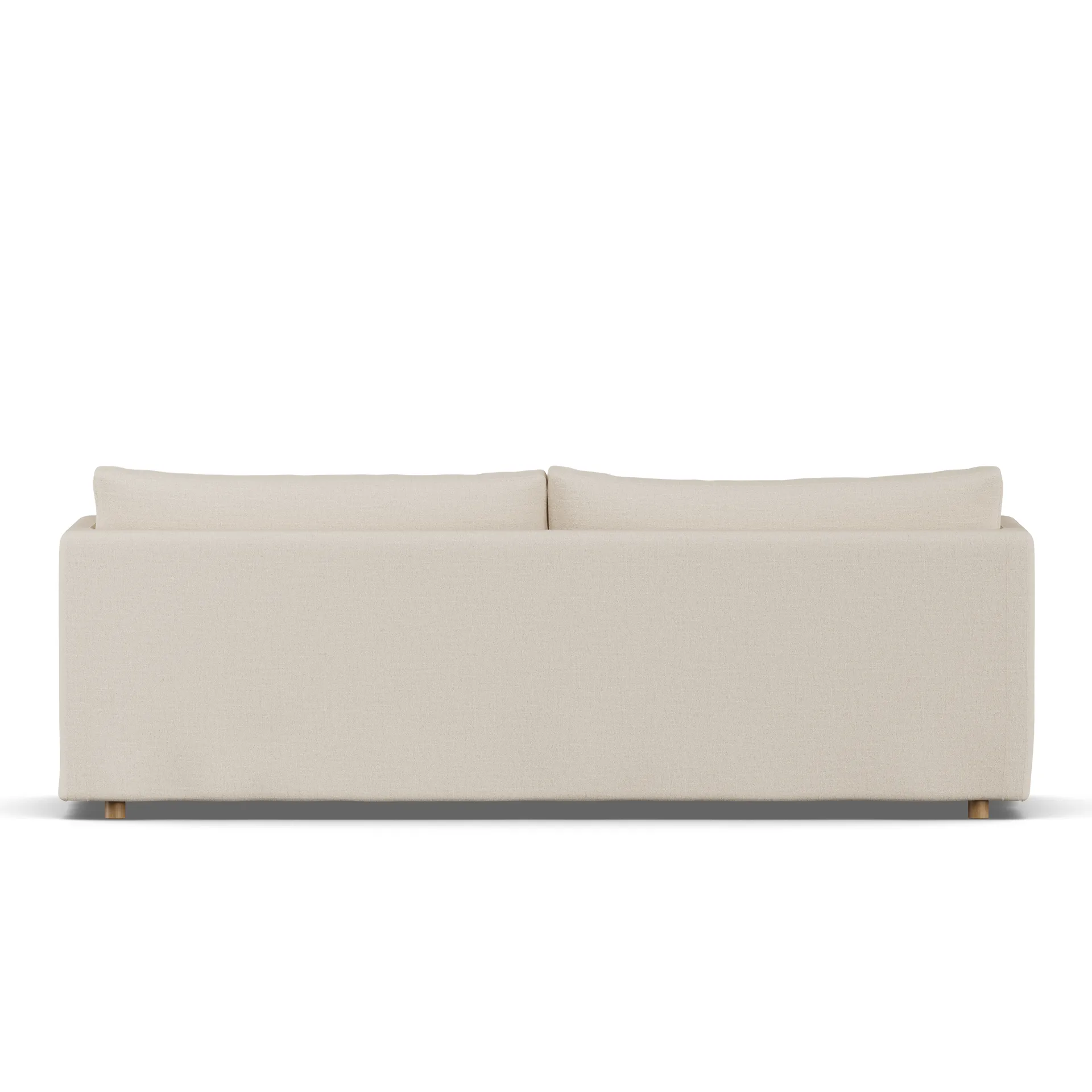 Linnevik sofa, Same Beige 6670-hvidolieret eg, 4-pers., med skørt 1898