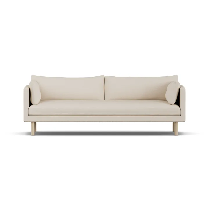 Linnevik sofa - Same Beige 6670-hvidolieret eg, 4-pers. - 1898