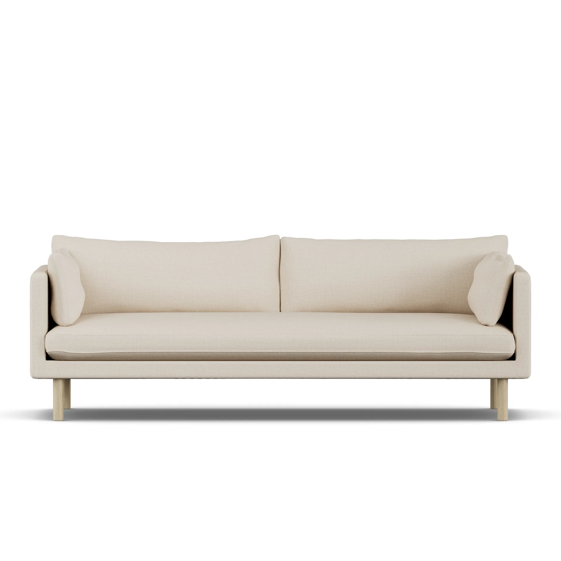 Linnevik sofa, Same Beige 6670-hvidolieret eg, 4-pers. 1898