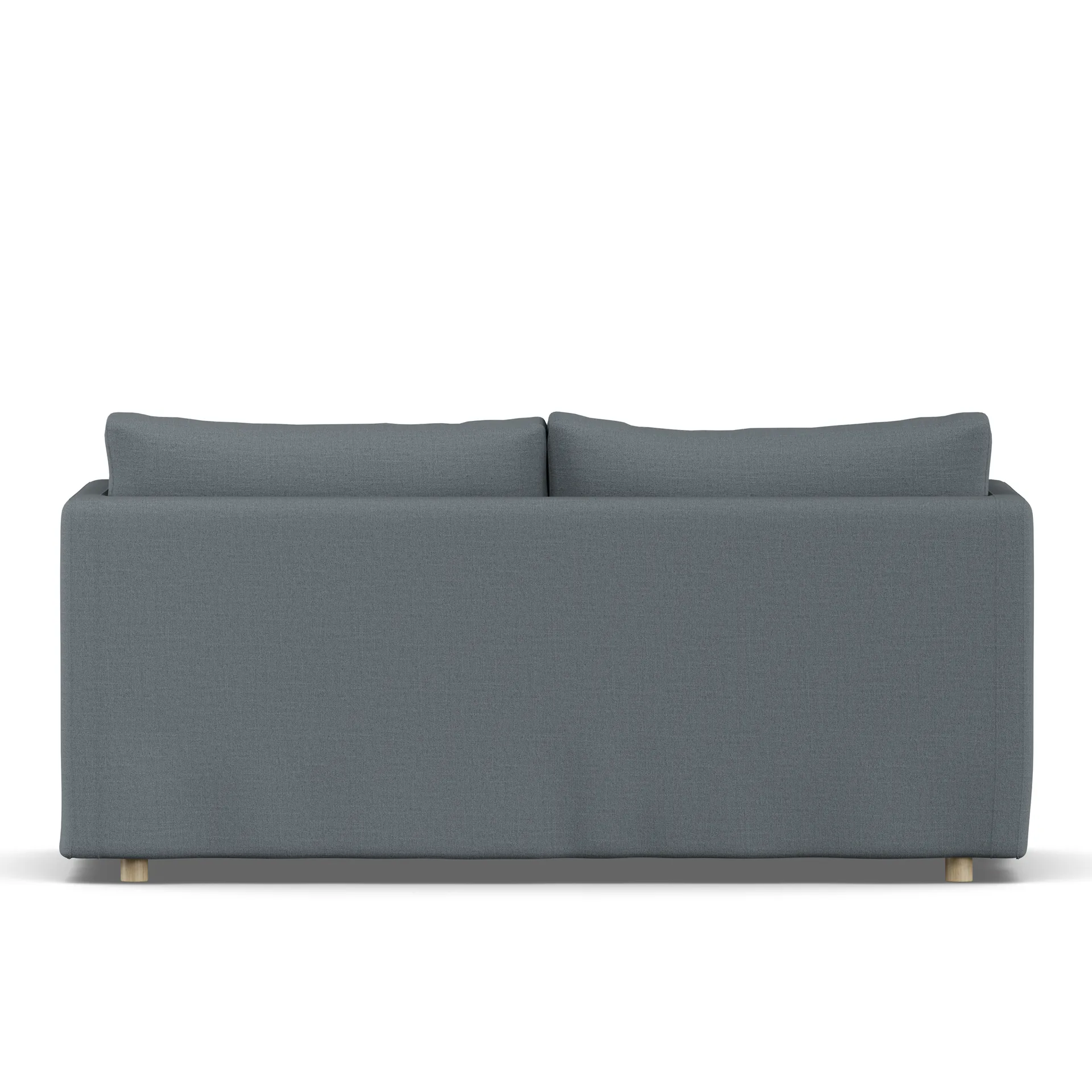 Linnevik sofa, Same Blue 6678-hvidolieret eg, 2-pers., med skørt 1898