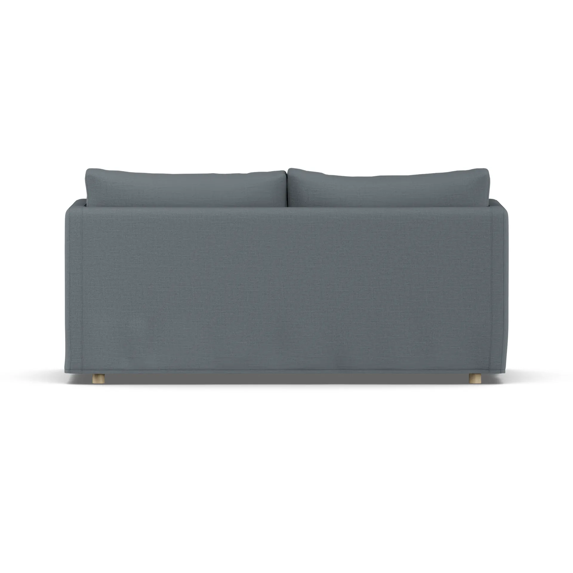 Linnevik sofa, Same Blue 6678-hvidolieret eg, 2-pers., med skørt 1898