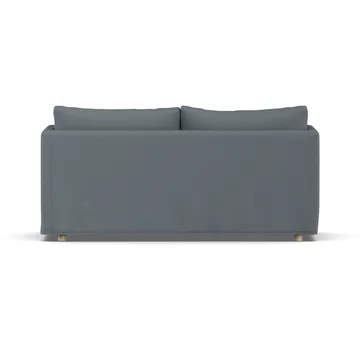 Linnevik sofa - Same Blue 6678-hvidolieret eg, 2-pers., med skørt - 1898