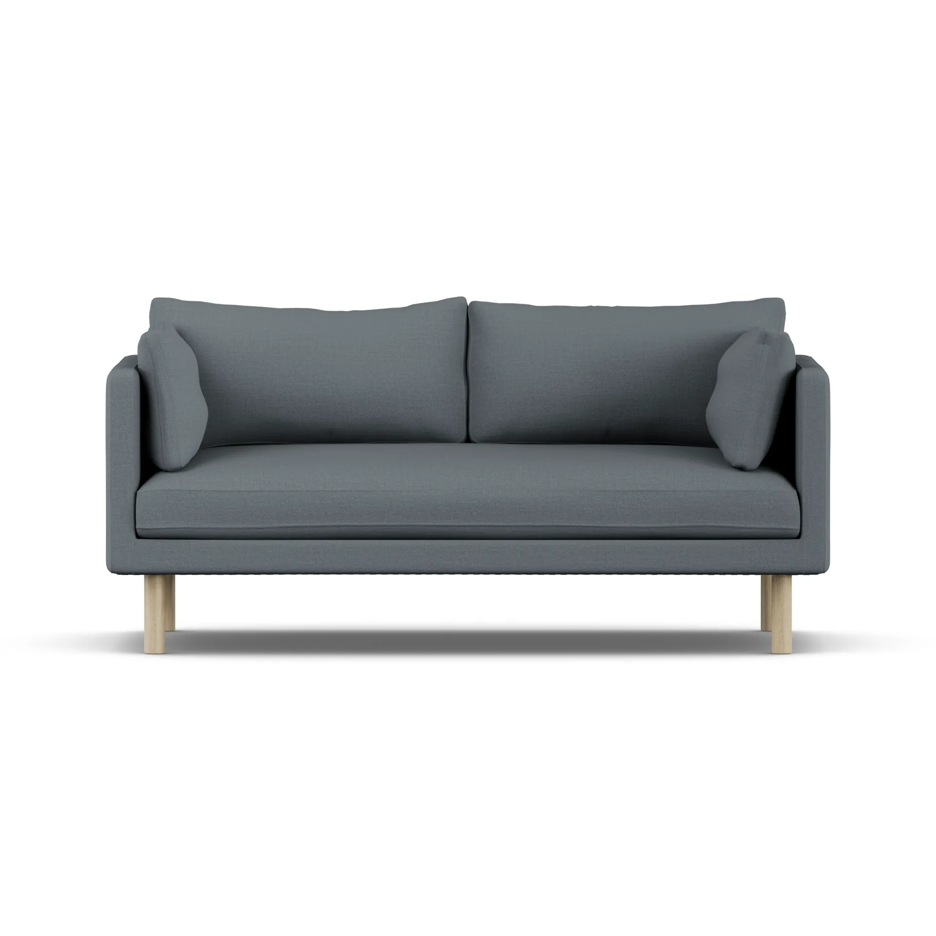 Linnevik sofa, Same Blue 6678-hvidolieret eg, 2-pers., uden skørt 1898