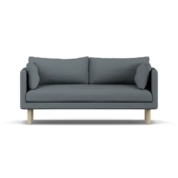 Linnevik sofa - Same Blue 6678-hvidolieret eg, 2-pers., uden skørt - 1898