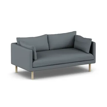 Linnevik sofa - Same Blue 6678-hvidolieret eg, 2-pers., uden skørt - 1898