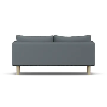 Linnevik sofa - Same Blue 6678-hvidolieret eg, 2-pers., uden skørt - 1898