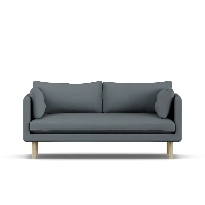 Linnevik sofa - Same Blue 6678-hvidolieret eg, 2-pers. - 1898