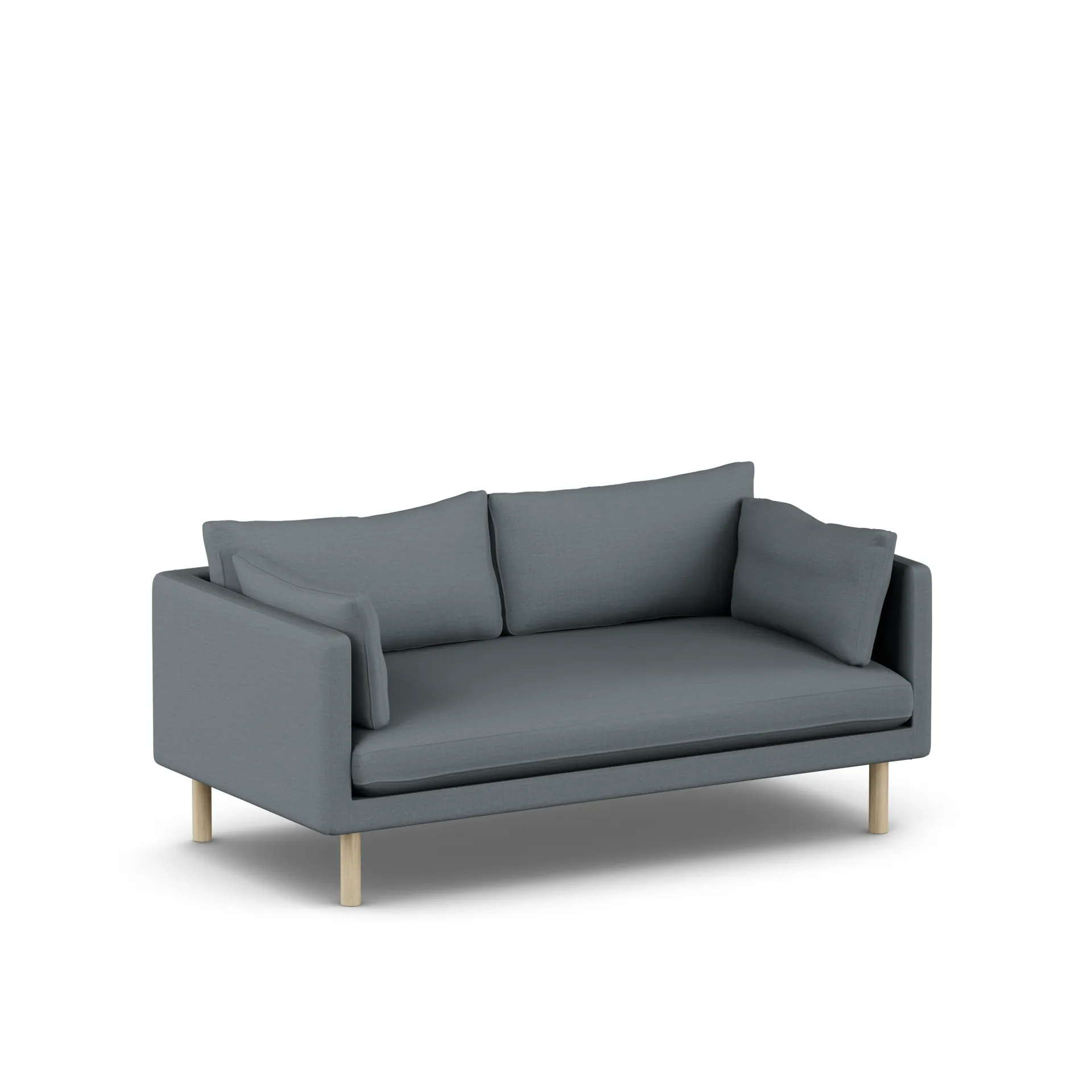 Linnevik sofa, Same Blue 6678-hvidolieret eg, 2-pers. 1898