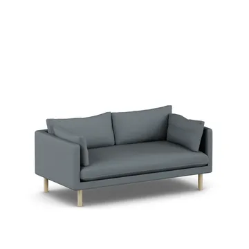 Linnevik sofa - Same Blue 6678-hvidolieret eg, 2-pers. - 1898