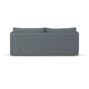 Linnevik sofa - Same Blue 6678-hvidolieret eg, 3-pers., med skørt - 1898