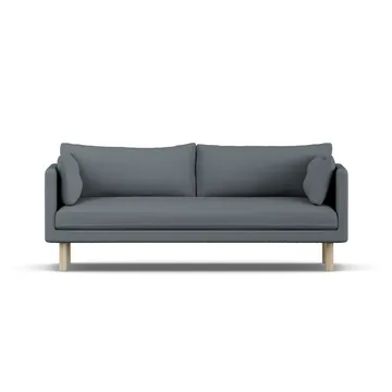 Linnevik sofa - Same Blue 6678-hvidolieret eg, 3-pers., uden skørt - 1898