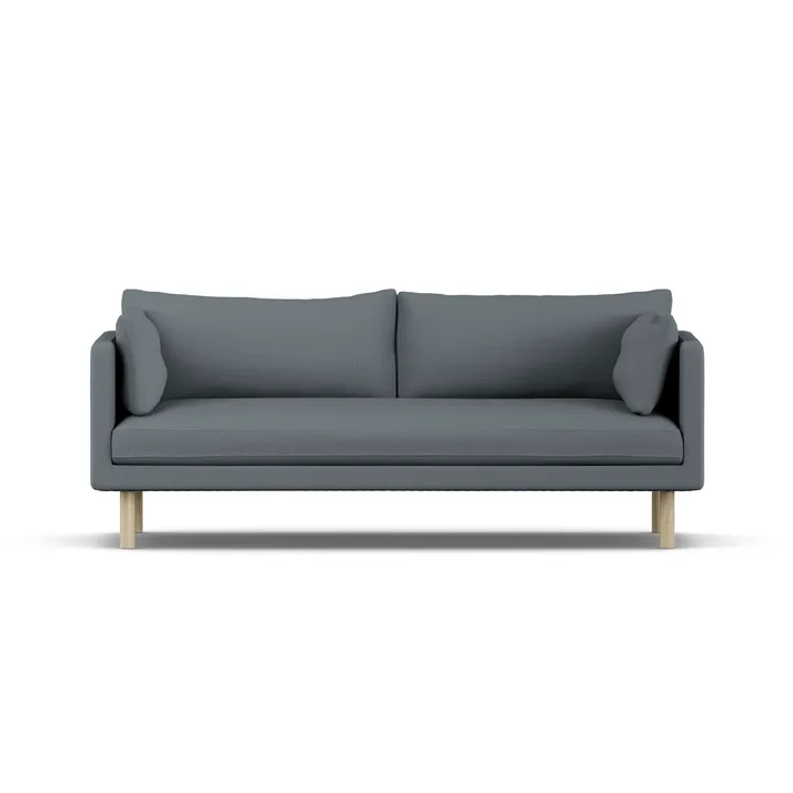 Linnevik sofa - Same Blue 6678-hvidolieret eg, 3-pers. - 1898
