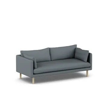Linnevik sofa - Same Blue 6678-hvidolieret eg, 3-pers. - 1898