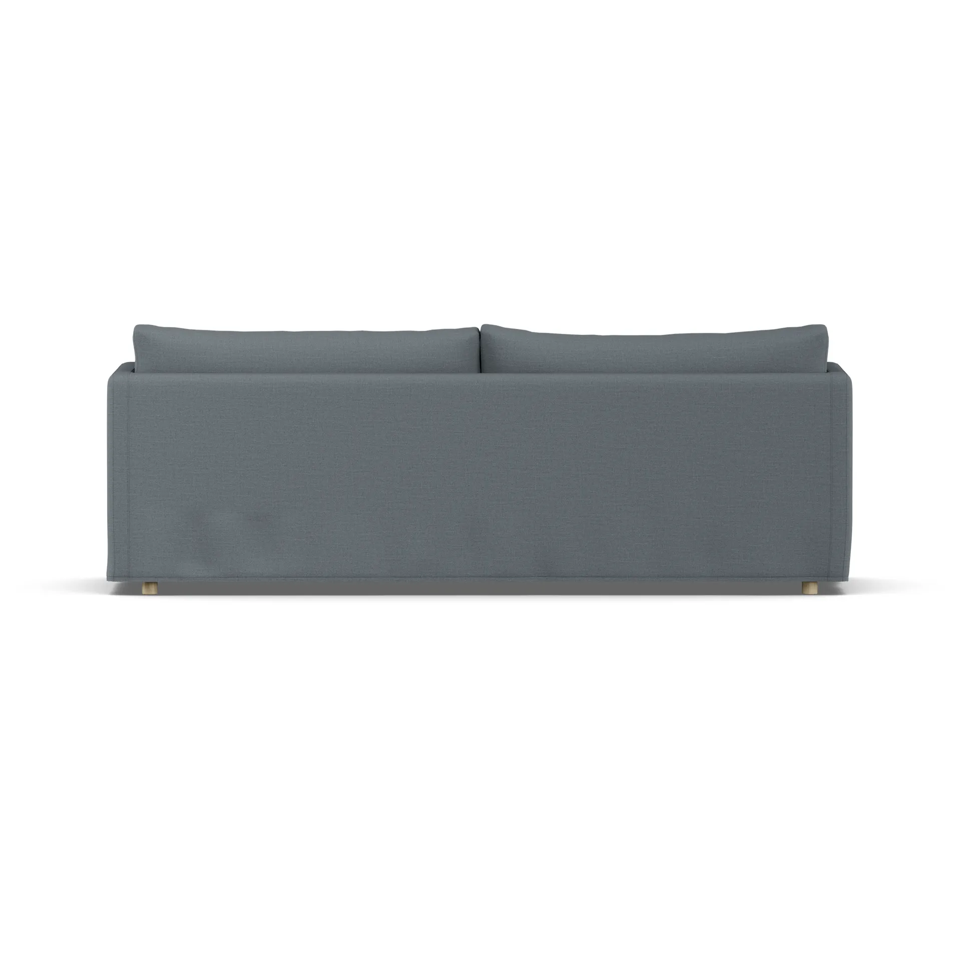 Linnevik sofa, Same Blue 6678-hvidolieret eg, 4-pers., med skørt 1898