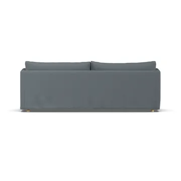 Linnevik sofa - Same Blue 6678-hvidolieret eg, 4-pers., med skørt - 1898