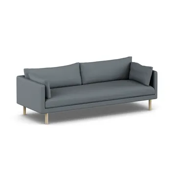 Linnevik sofa - Same Blue 6678-hvidolieret eg, 4-pers., uden skørt - 1898
