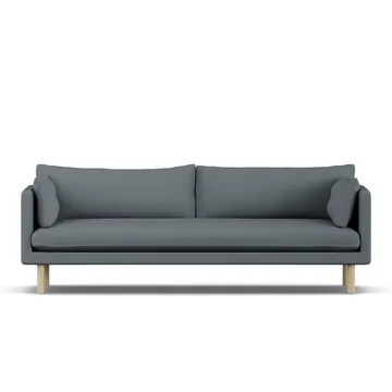 Linnevik sofa - Same Blue 6678-hvidolieret eg, 4-pers. - 1898