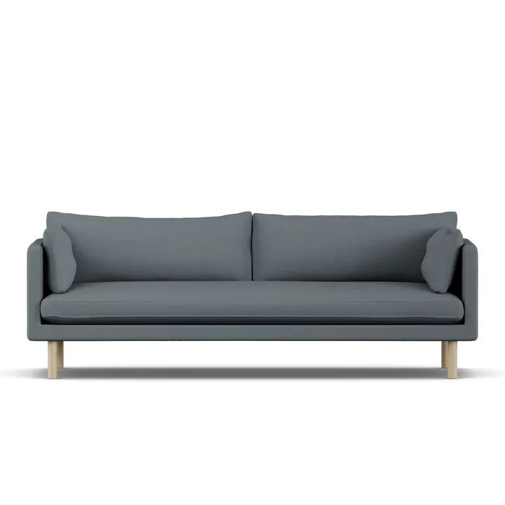 Linnevik sofa - Same Blue 6678-hvidolieret eg, 4-pers. - 1898