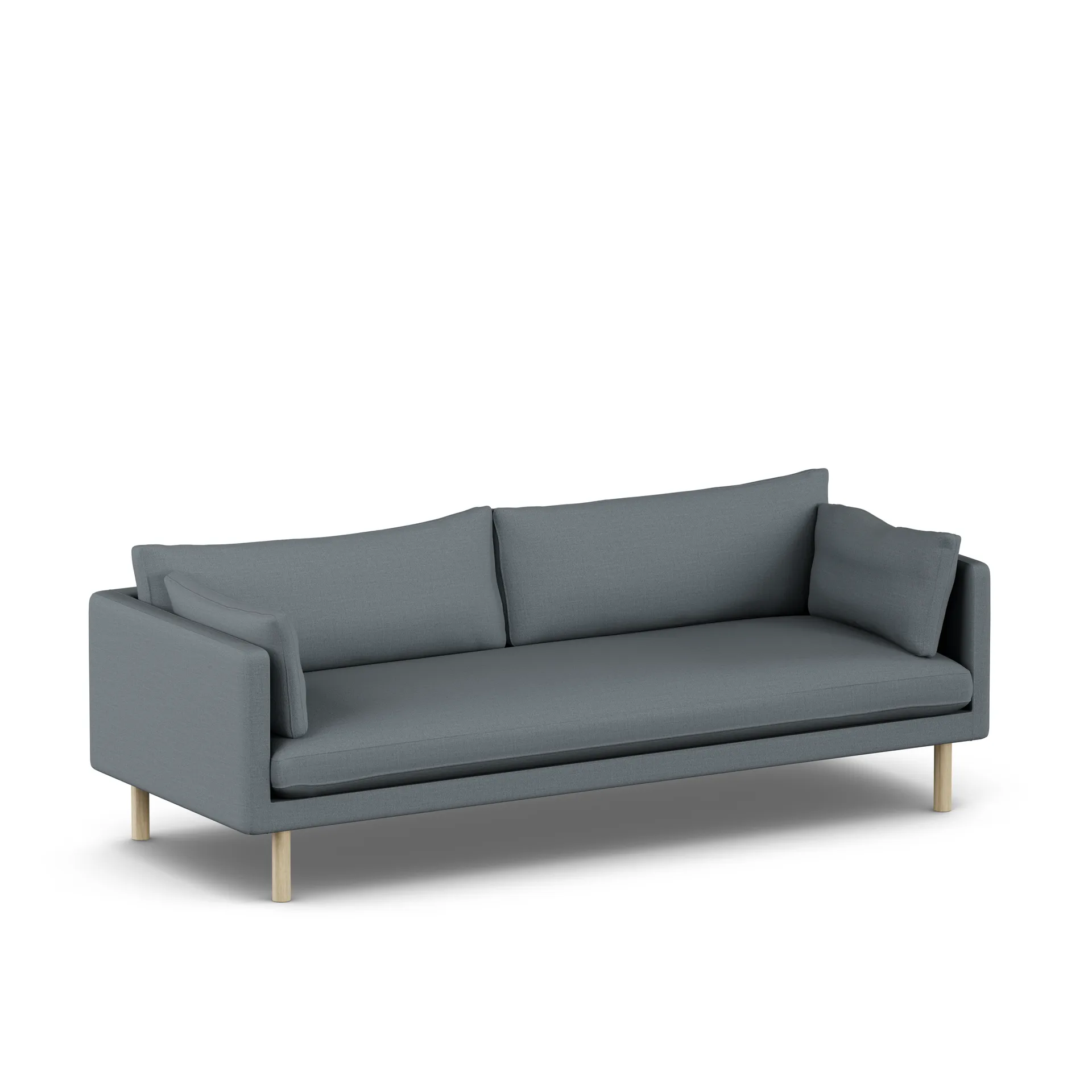 Linnevik sofa, Same Blue 6678-hvidolieret eg, 4-pers. 1898