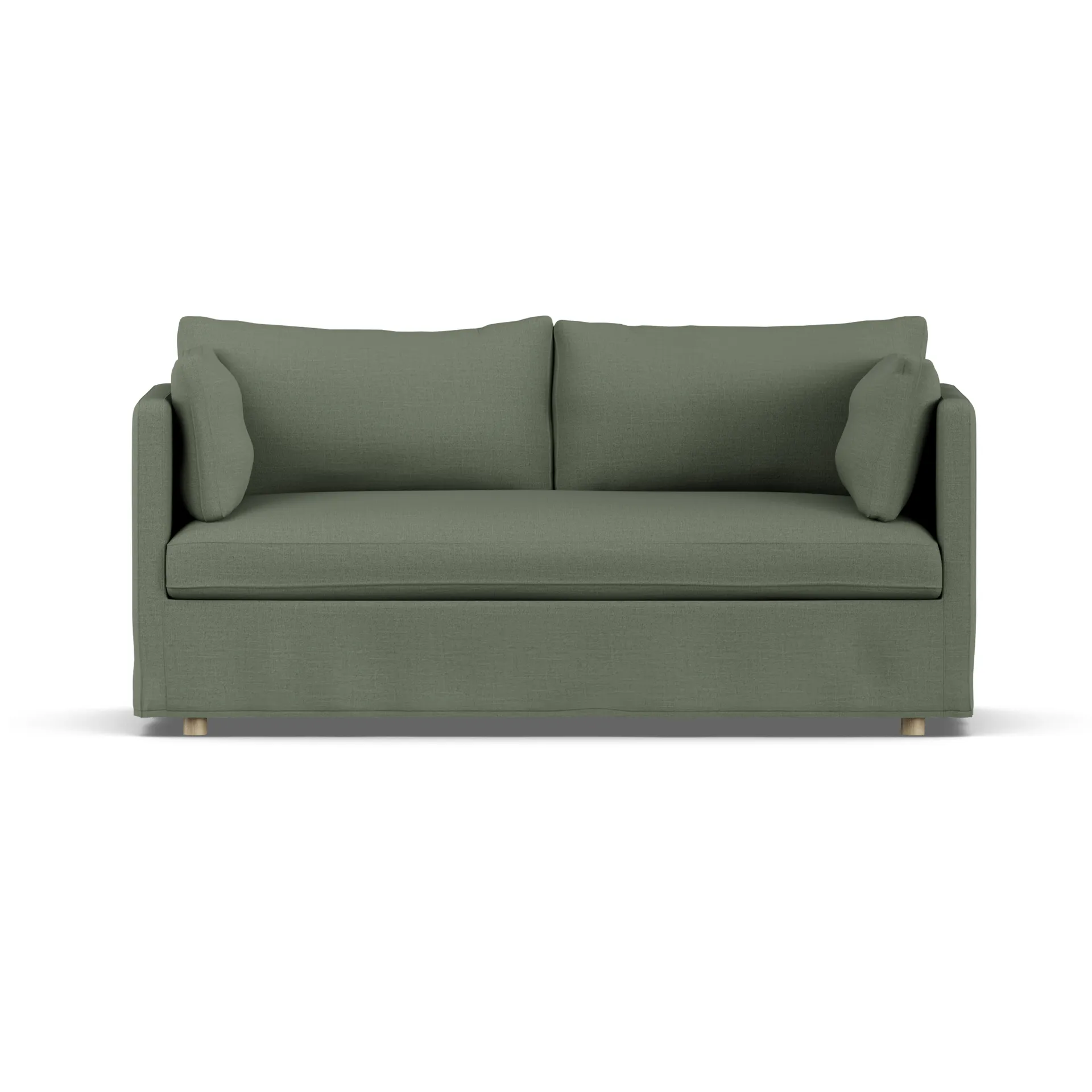 Linnevik sofa, Same Forest 6677-hvidolieret eg, 2-pers., med skørt 1898