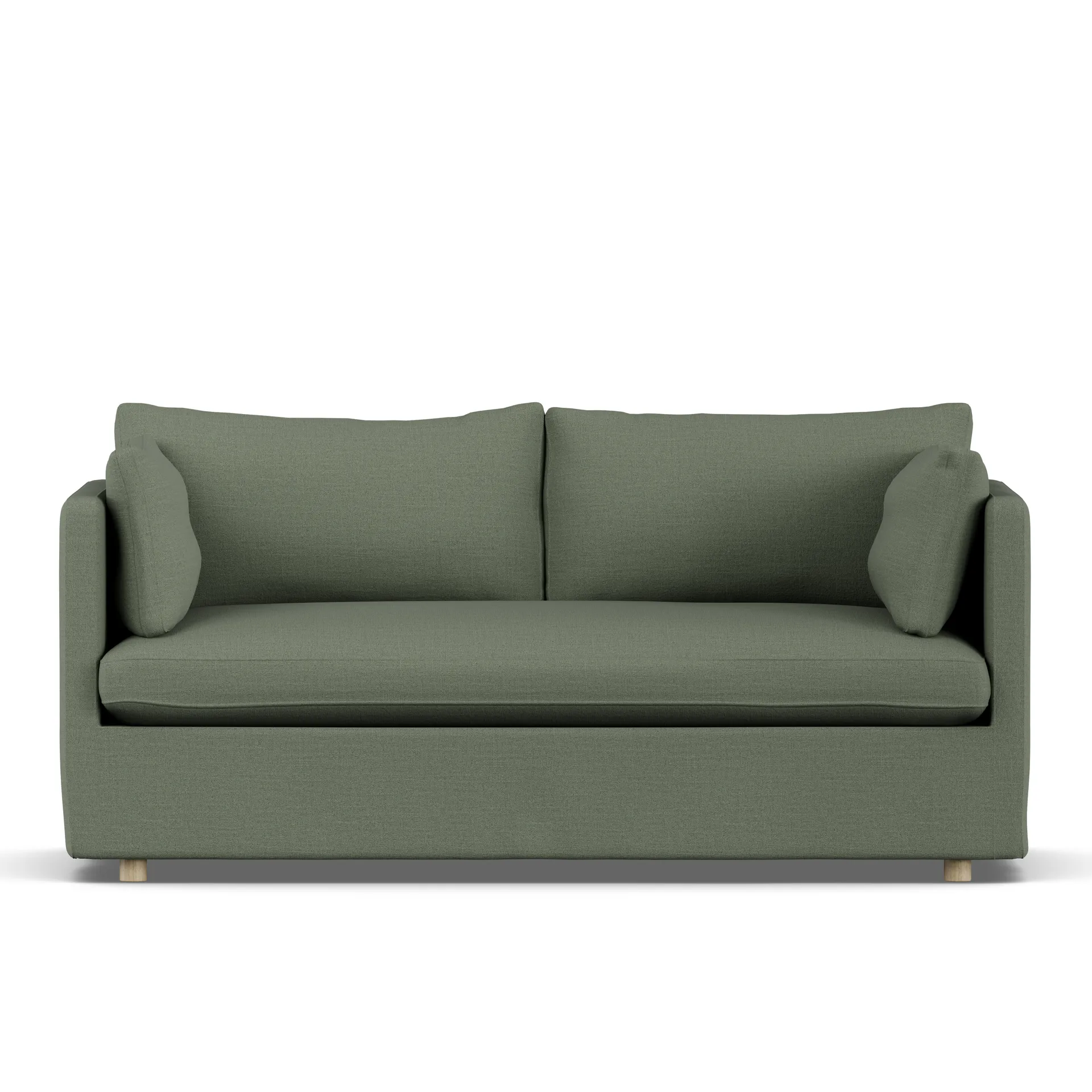Linnevik sofa, Same Forest 6677-hvidolieret eg, 2-pers., med skørt 1898