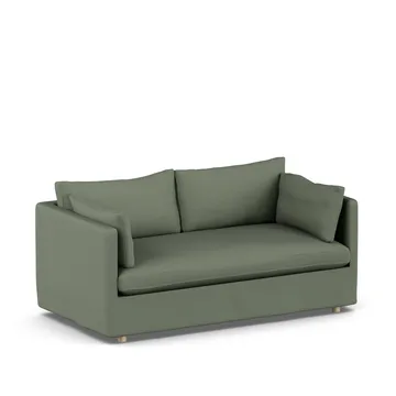 Linnevik sofa - Same Forest 6677-hvidolieret eg, 2-pers., med skørt - 1898