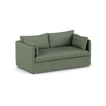 Linnevik sofa - Same Forest 6677-hvidolieret eg, 2-pers., med skørt - 1898