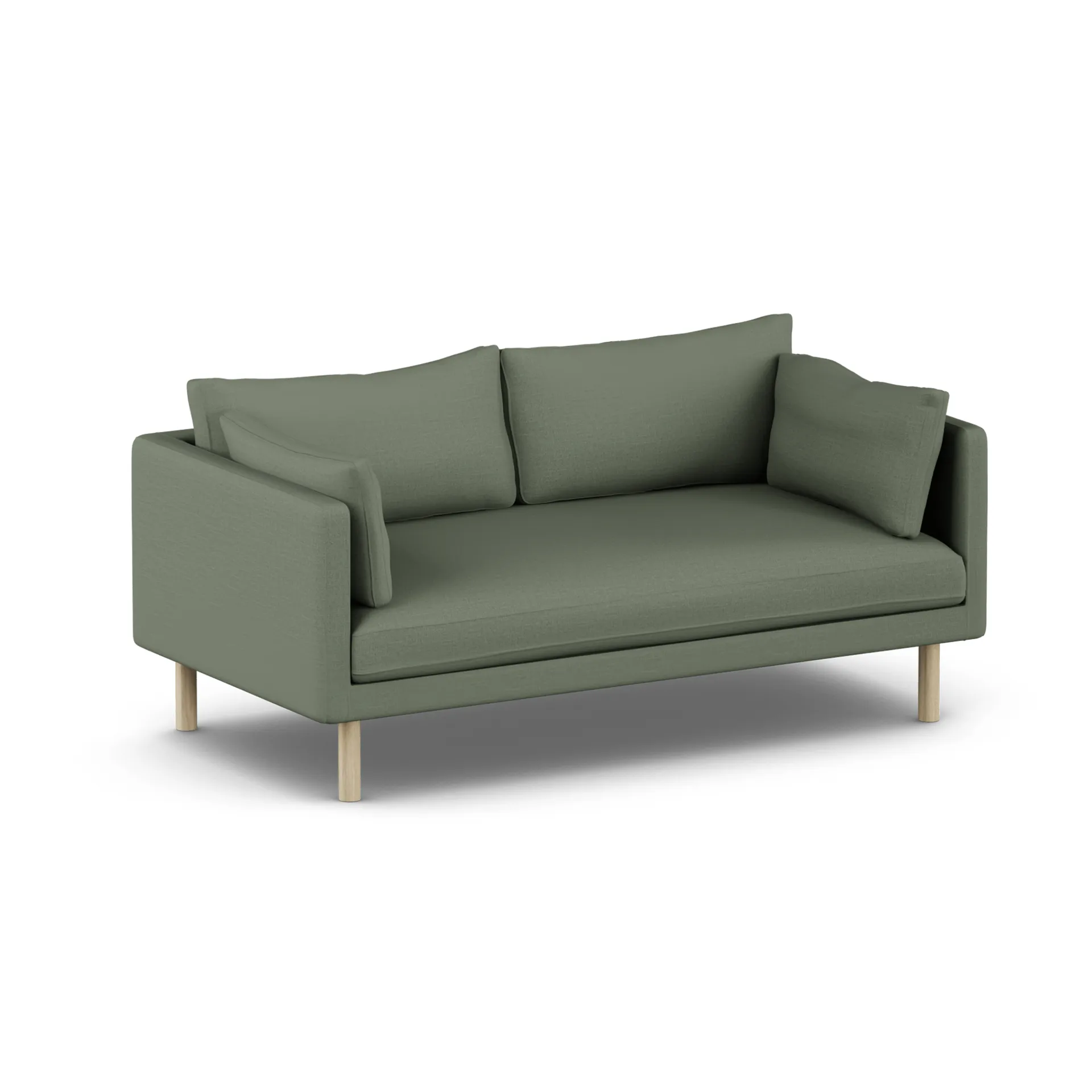 Linnevik sofa, Same Forest 6677-hvidolieret eg, 2-pers., uden skørt 1898