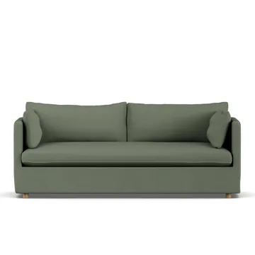 Linnevik sofa - Same Forest 6677-hvidolieret eg, 3-pers., med skørt - 1898