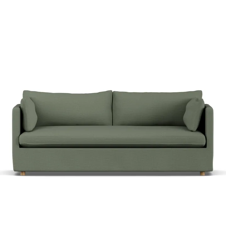 Linnevik sofa - Same Forest 6677-hvidolieret eg, 3-pers., med skørt - 1898