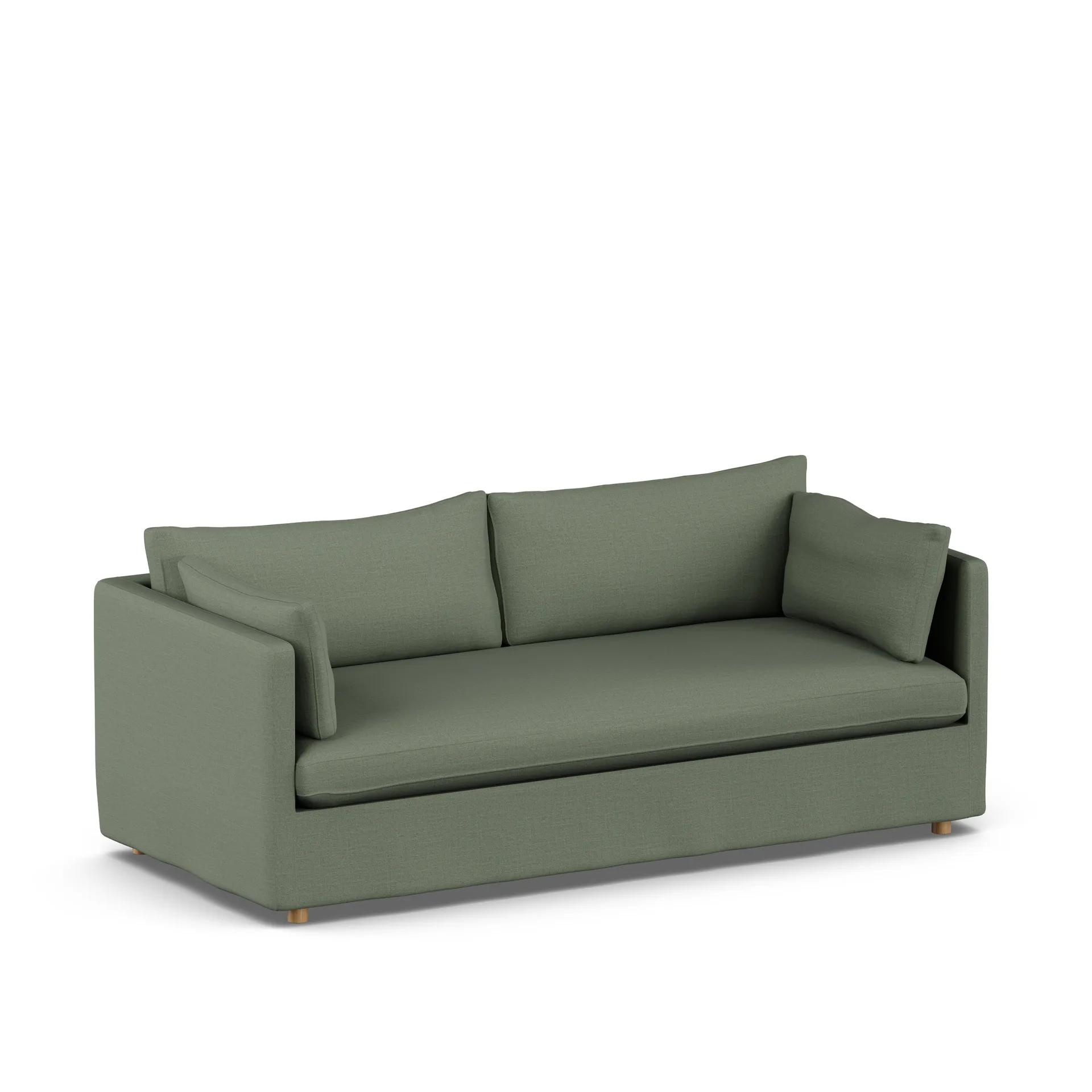 Linnevik sofa, Same Forest 6677-hvidolieret eg, 3-pers., med skørt 1898