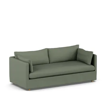 Linnevik sofa - Same Forest 6677-hvidolieret eg, 3-pers., med skørt - 1898