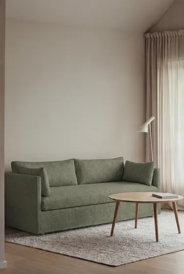 Linnevik sofa - Same Forest 6677-hvidolieret eg, 3-pers., med skørt - 1898