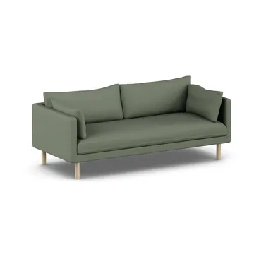 Linnevik sofa - Same Forest 6677-hvidolieret eg, 3-pers., uden skørt - 1898