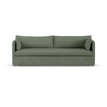 Linnevik sofa - Same Forest 6677-hvidolieret eg, 4-pers., med skørt - 1898