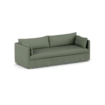 Linnevik sofa - Same Forest 6677-hvidolieret eg, 4-pers., med skørt - 1898
