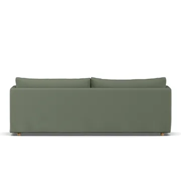 Linnevik sofa - Same Forest 6677-hvidolieret eg, 4-pers., med skørt - 1898