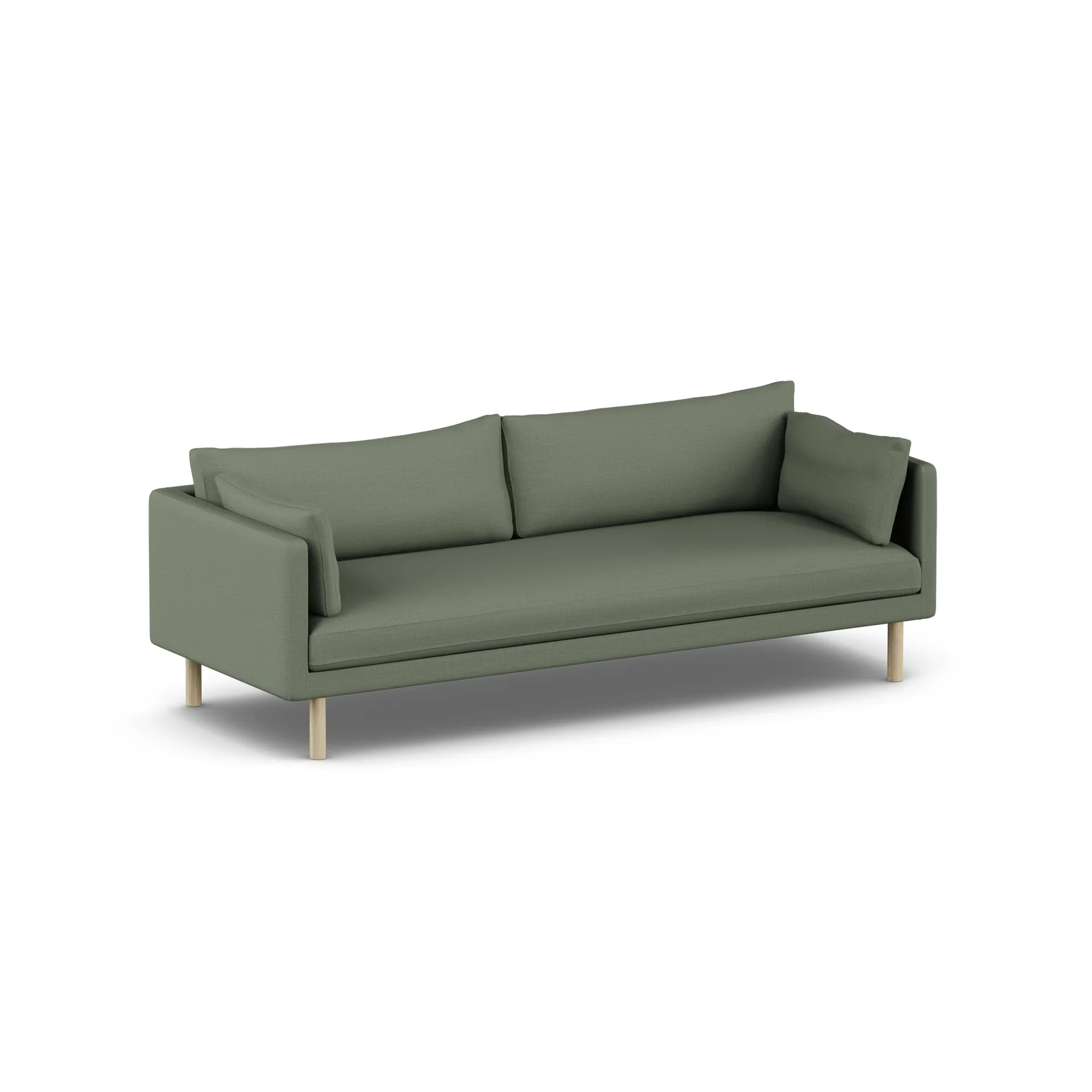 Linnevik sofa, Same Forest 6677-hvidolieret eg, 4-pers., uden skørt 1898