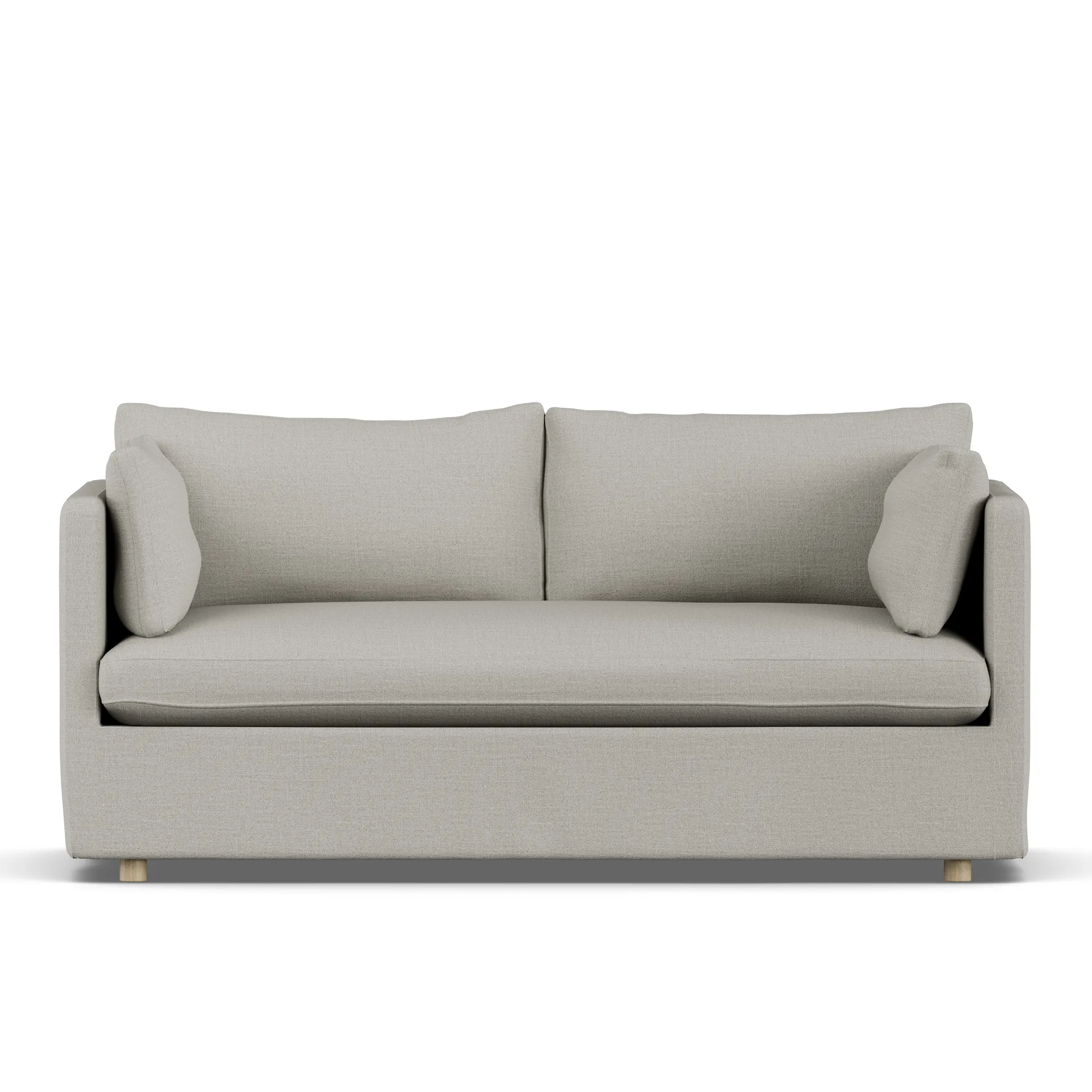 Linnevik sofa, Same Grey 6673-hvidolieret eg, 2-pers., med skørt 1898