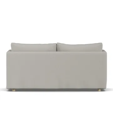 Linnevik sofa - Same Grey 6673-hvidolieret eg, 2-pers., med skørt - 1898