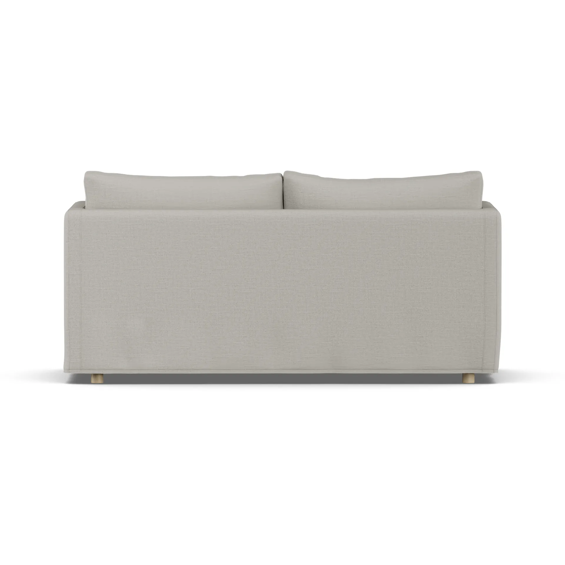Linnevik sofa, Same Grey 6673-hvidolieret eg, 2-pers., med skørt 1898
