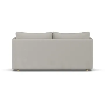 Linnevik sofa - Same Grey 6673-hvidolieret eg, 2-pers., med skørt - 1898
