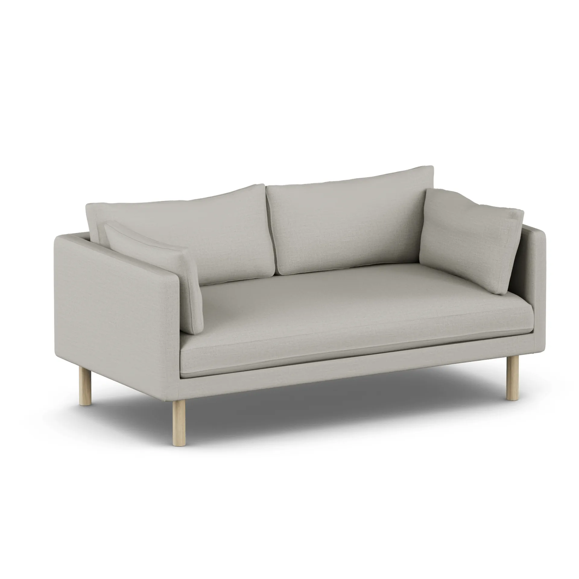 Linnevik sofa, Same Grey 6673-hvidolieret eg, 2-pers., uden skørt 1898