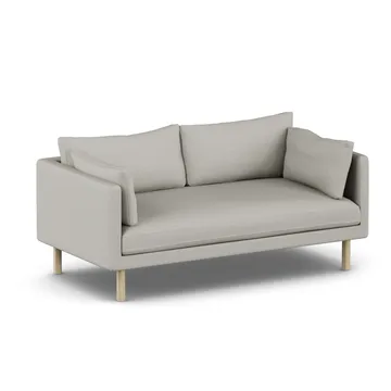 Linnevik sofa - Same Grey 6673-hvidolieret eg, 2-pers., uden skørt - 1898