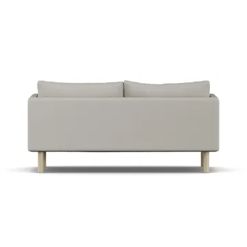 Linnevik sofa - Same Grey 6673-hvidolieret eg, 2-pers., uden skørt - 1898